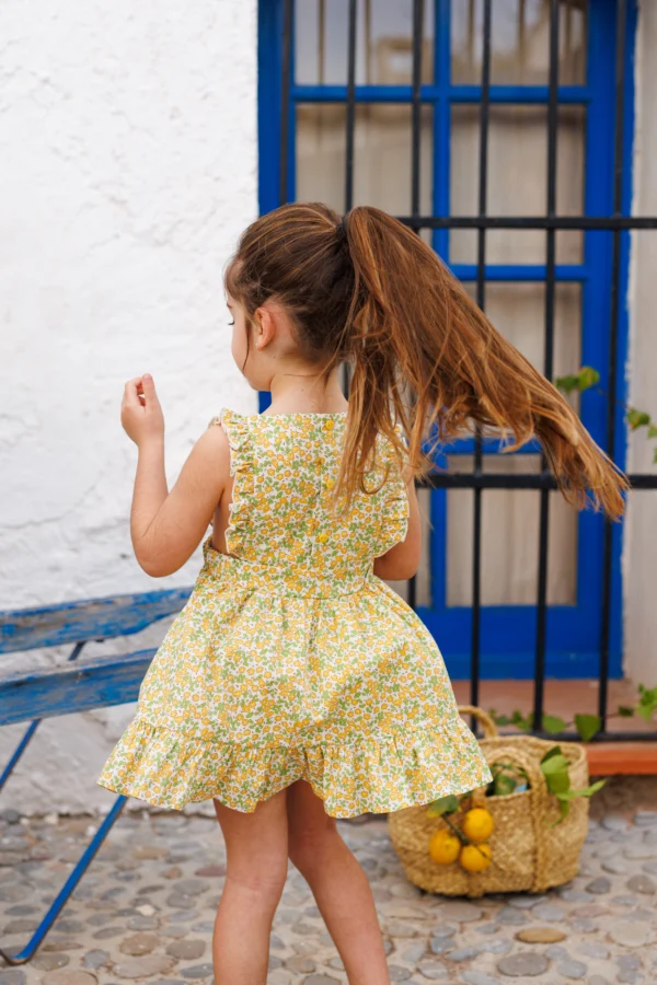 Vestido niña verano flores