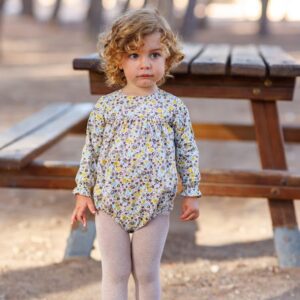 pelele bebe unisex floral